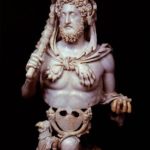 Rom, Kapitolinische Museen, Büste des Kaisers Commodus als Hercules, 192 n. Chr., gefunden zusammen mit Nr. 4 und 5.